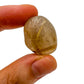 Bottom side of Quartz tumbled stone, often worked with for Cleansing and Meditation.