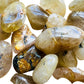 Full profile of Grade AAA Quartz tumbled stone ready to ship from Beyond Bohemian