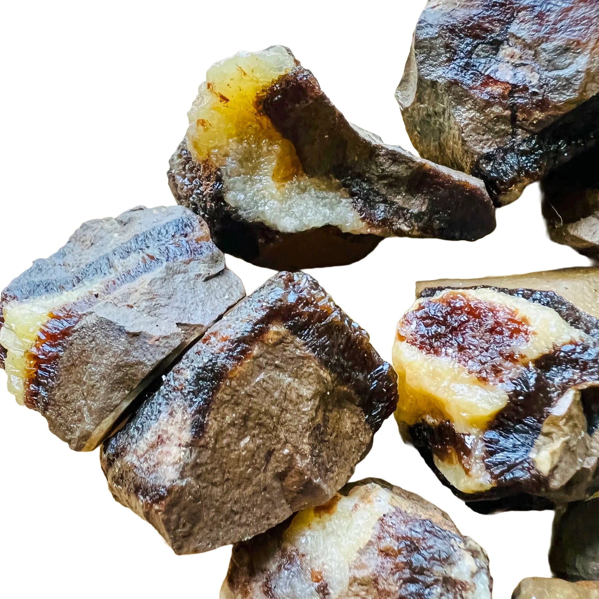 Full profile of Grade AA Septarian raw ready to ship from Beyond Bohemian