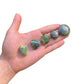 Full profile of Grade AA Serpentine tumbled stone ready to ship from Beyond Bohemian