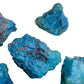 Reverse angle of Chrysocolla raw stone, from Namibia, traditionally used for Emotional Healing and Stress Relief.