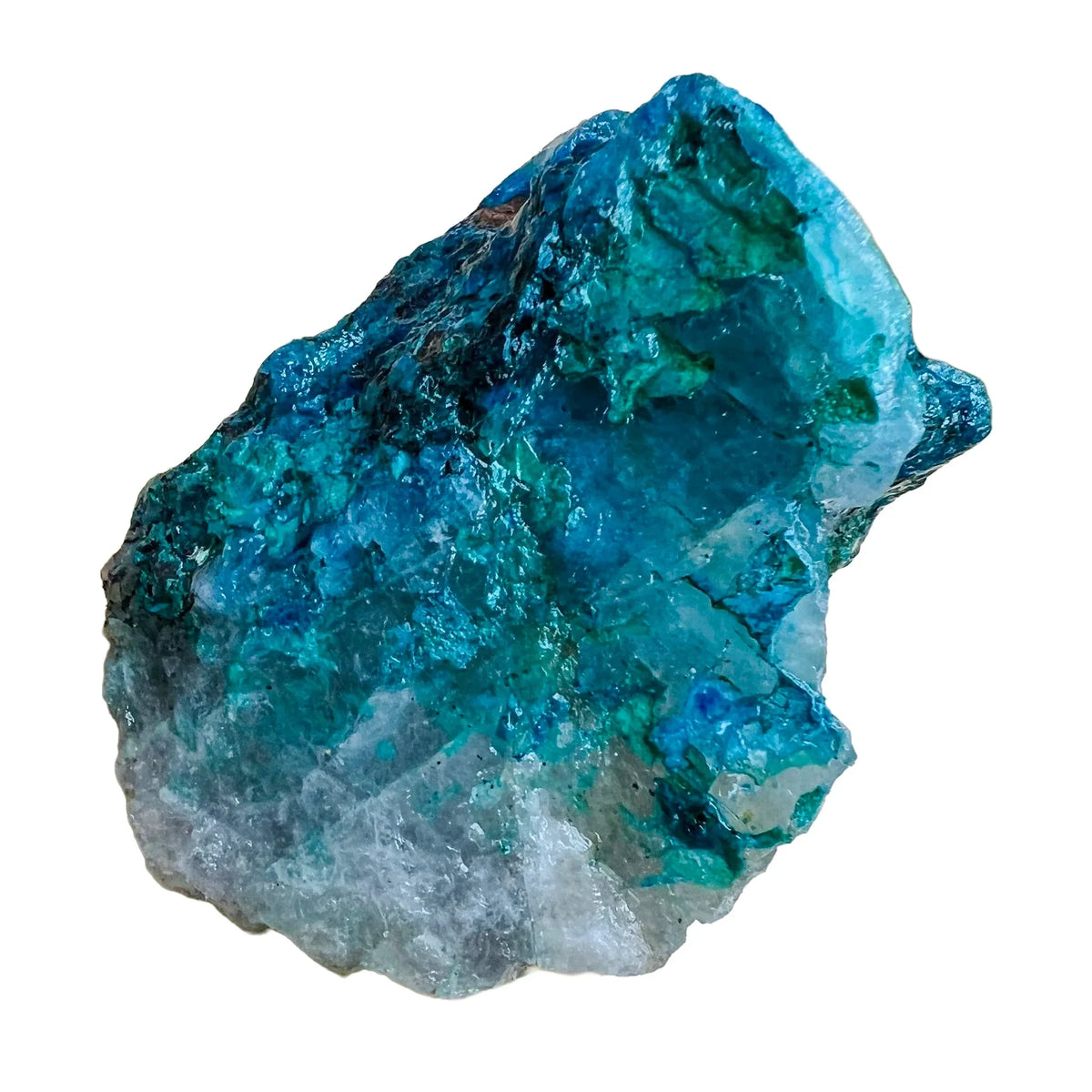 Base detail of Grade A Chrysocolla raw
