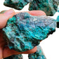 Full profile of Grade A Chrysocolla raw ready to ship from Beyond Bohemian