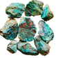 Full profile of Grade A Chrysocolla raw ready to ship from Beyond Bohemian