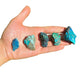 Full profile of Grade A Chrysocolla raw ready to ship from Beyond Bohemian