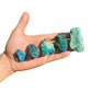 Full profile of Grade A Chrysocolla raw ready to ship from Beyond Bohemian