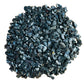 Up-close view of black Shungite raw stone, often kept for Protection.