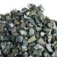 Overhead view of Shungite raw stone, traditionally used for Protection.