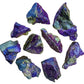 Near view of Stichtite raw stone, from South Africa.