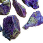 Rear view of Stichtite raw stone, showing natural variation.