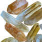 Back view of Lemurian Quartz raw point, Brazil-sourced.
