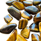 Full profile of Grade A Tiger Eye tumbled stone ready to ship from Beyond Bohemian