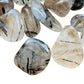 Looking down on Quartz tumbled stone, turned to for Cleansing.