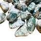 Back view of Grade A Tree Agate tumbled stone showing natural surface