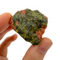 Back view of Grade AA Unakite raw showing natural surface