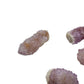 Spirit Quartz pieces spanning the color range you can expect, from near-clear through soft violet to rust-edged amber.