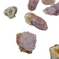 Detail of the druzy layer on Cactus Spirit Quartz, hundreds of small crystals grown outward across the body of each larger point.