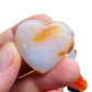 Full profile of Grade AA Carnelian heart ready to ship from Beyond Bohemian