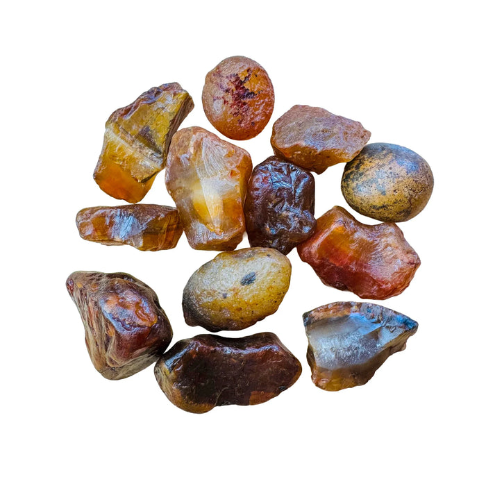 Raw Carnelian Crystals for Confidence, Creativity & Energy — orange rough natural, A grade from Brazil