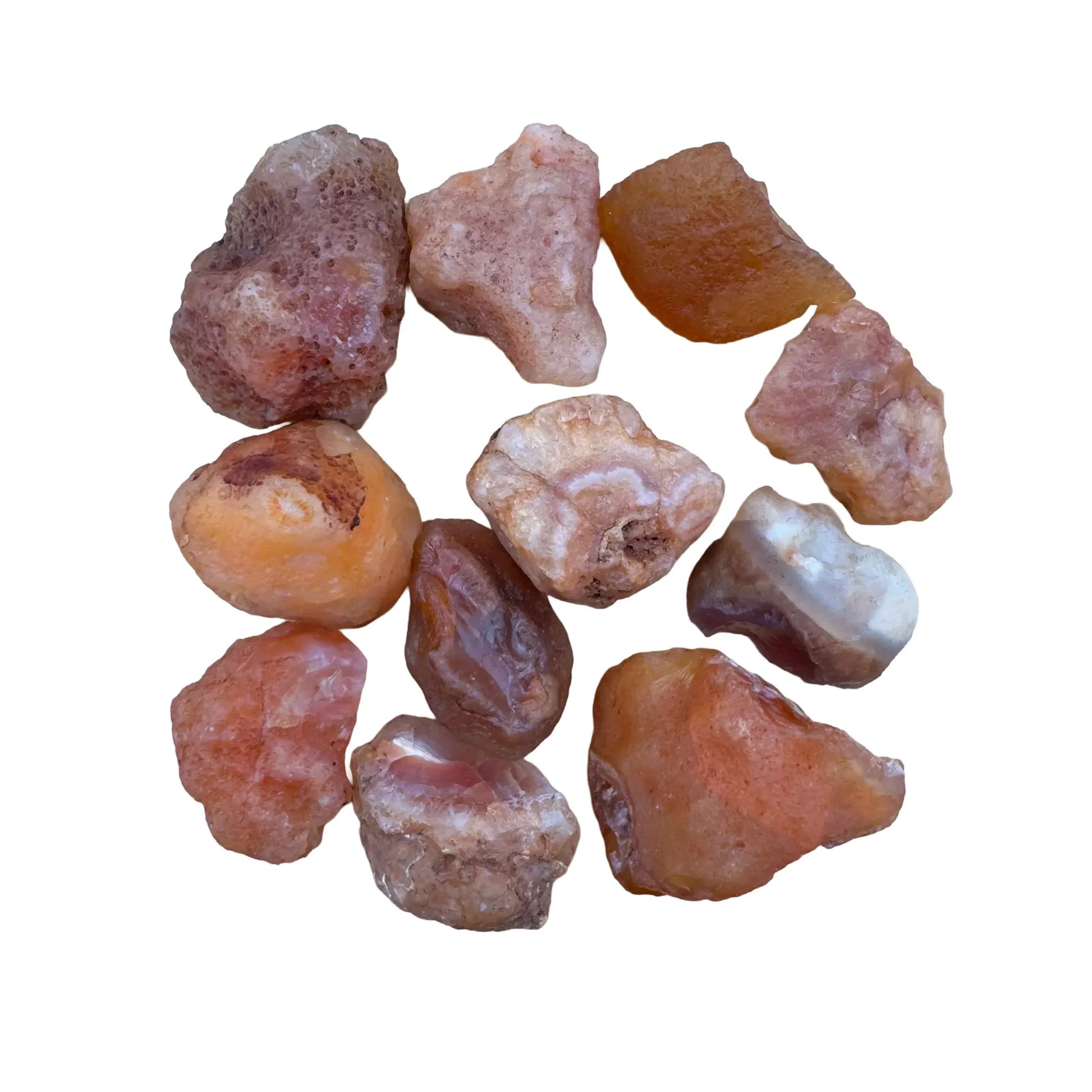Carnelian Crystals for Confidence, Creativity & Energy — orange rough natural, A grade directly from Malawi