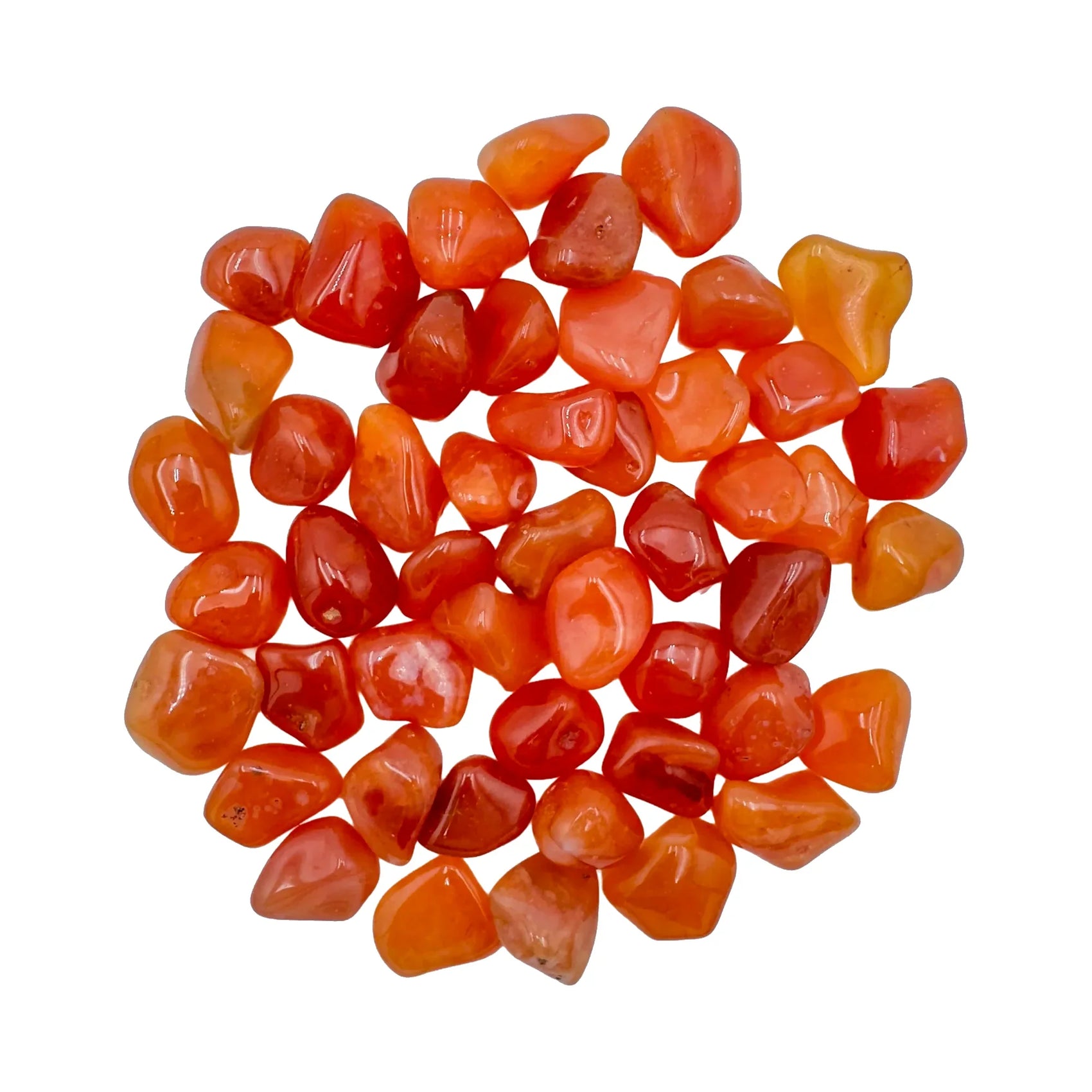 Carnelian Crystals for Confidence, Creativity, Energy & Sacral Chakra Support — orange polished, AA grade from Botswana
