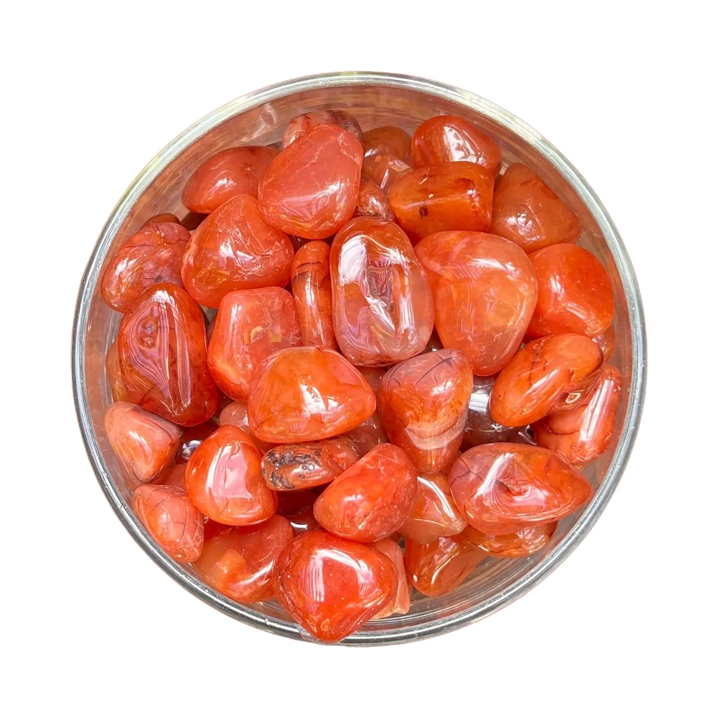 Tumbled Carnelian Crystals for Confidence, Creativity & Energy — orange polished, hand-selected AA from Brazil