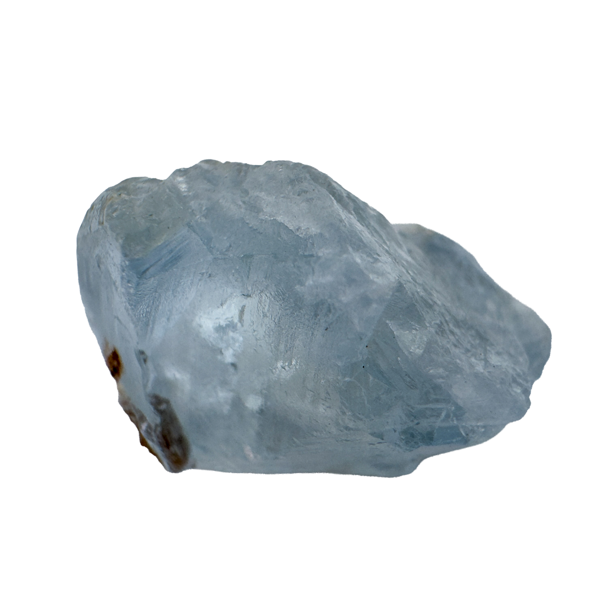 Close detail of AA Grade Celestite raw crystal from Madagascar