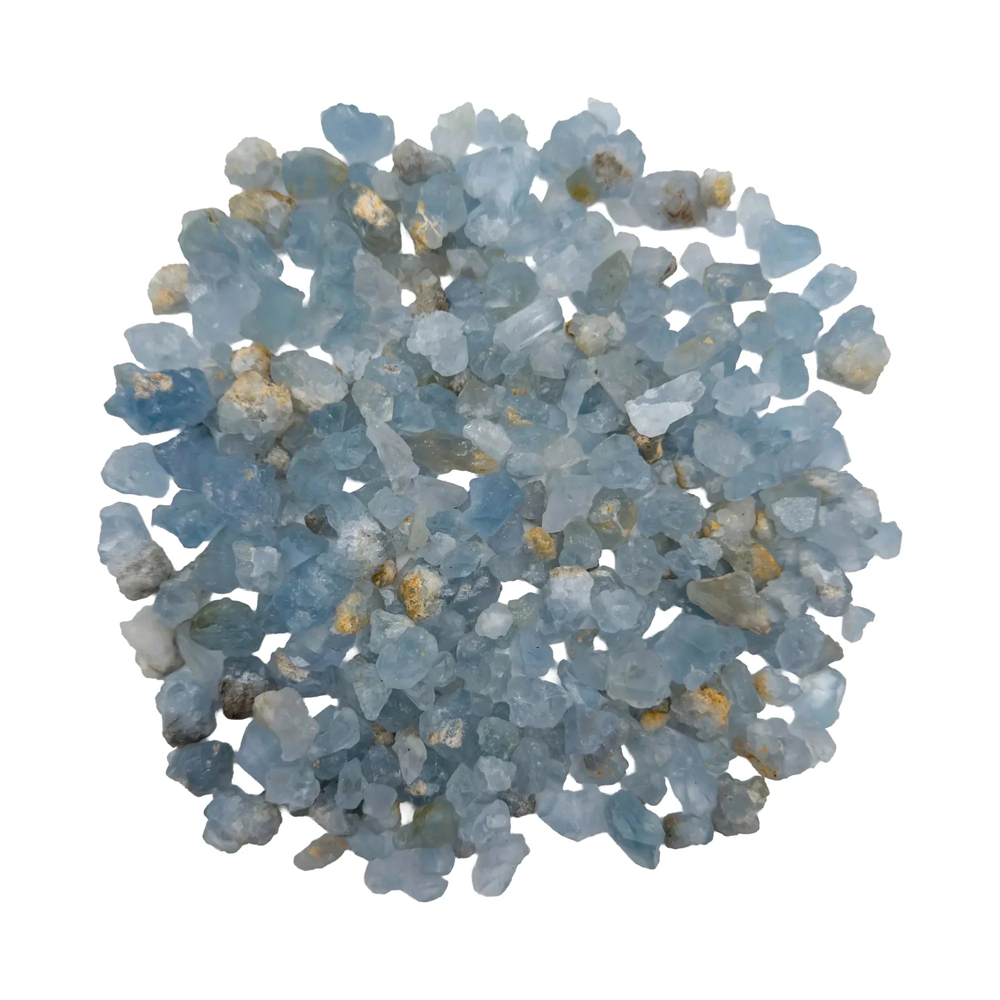 Celestite Crystals traditionally associated with Intuition, Meditation & Sleep — blue rough natural, AA grade directly from Madagascar