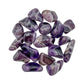 Chevron Amethyst Crystals for Focus, Intuition & Meditation & Third Eye & Crown Support — purple polished, AA grade from Zambia