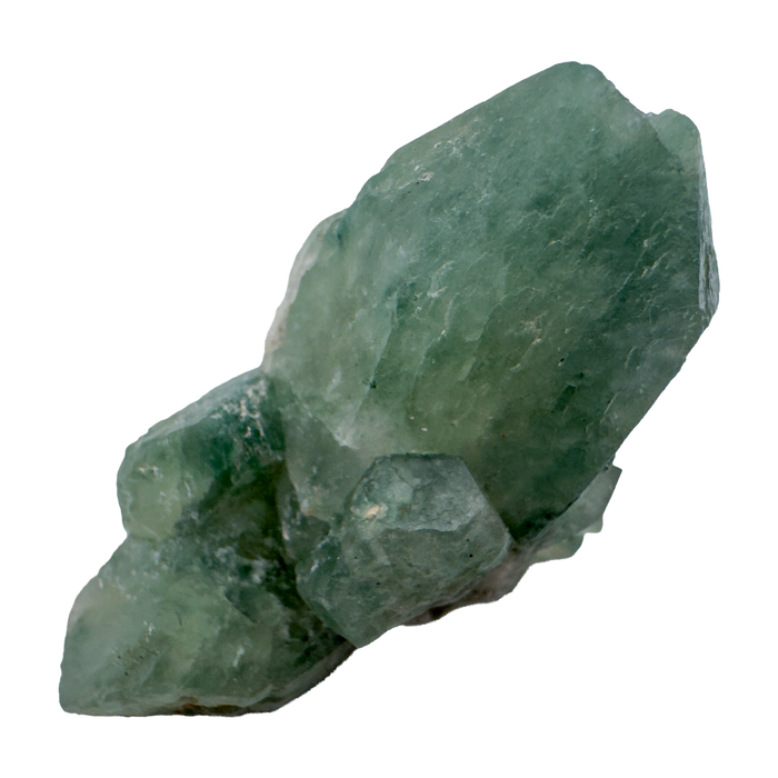 Detail view of A Grade Chlorite Quartz raw crystal point from Zimbabwe