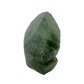Close detail of A Grade Chlorite Quartz raw crystal point from Zimbabwe