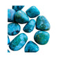 Polished Chrysocolla Palm Stones for Confidence, Emotional Healing & Love — blue smooth polished, AA grade from Peru
