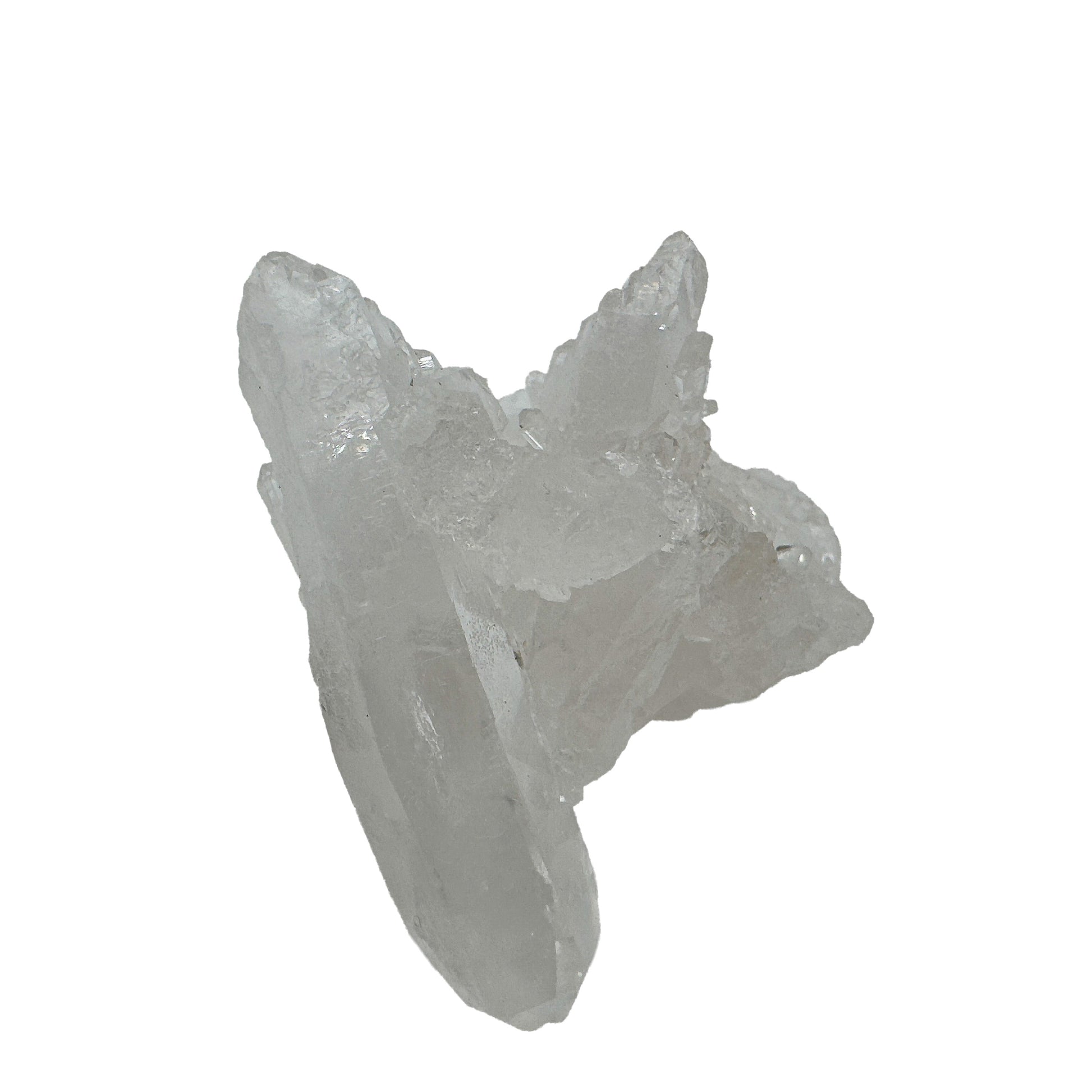 Clear quartz cluster from Minas Gerais Brazil with multiple natural terminations