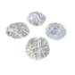 Clear Quartz coasters from Brazil, arranged crystal discs