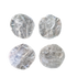 Clear Quartz coasters from Brazil, four polished crystal coasters
