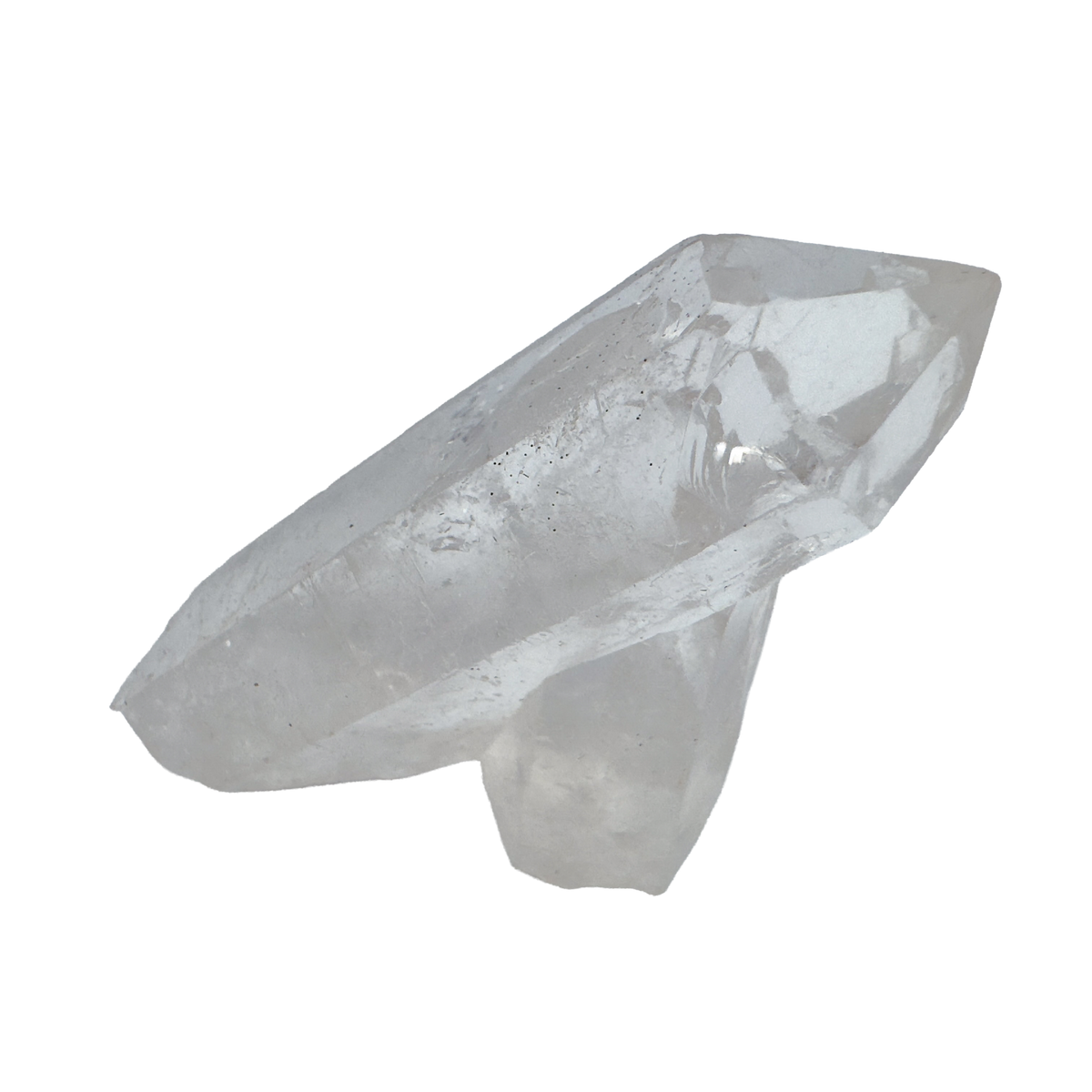 Close detail of AA Grade Clear Quartz mini crystal cluster from Brazil