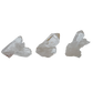 Three AA Grade Clear Quartz mini crystal clusters from Brazil