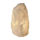 Clear quartz crystal lamp lit, full view with warm illumination, from Minas Gerais, Brazil