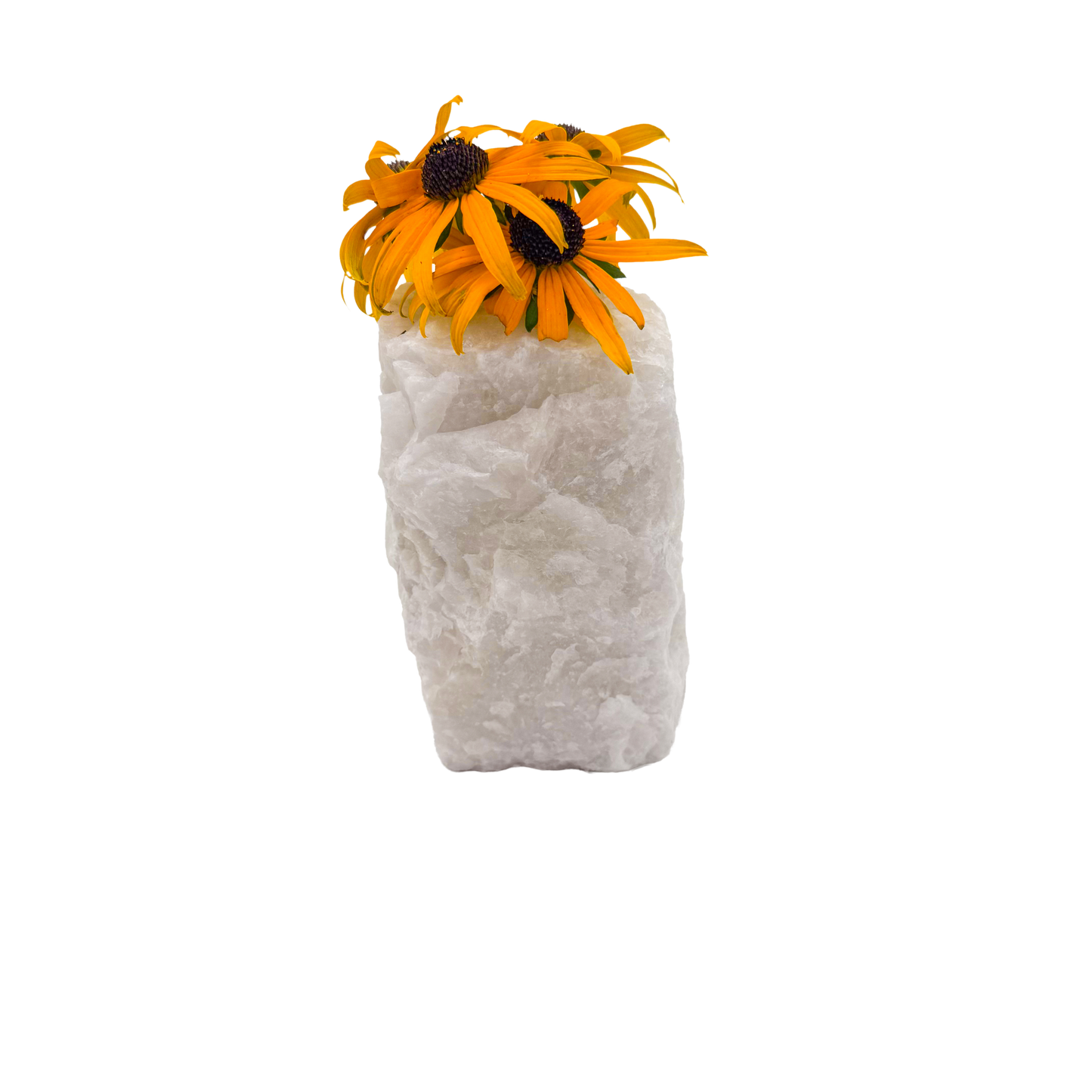 Clear quartz crystal vase in frosted white stone, A grade, Minas Gerais Brazil, view 3