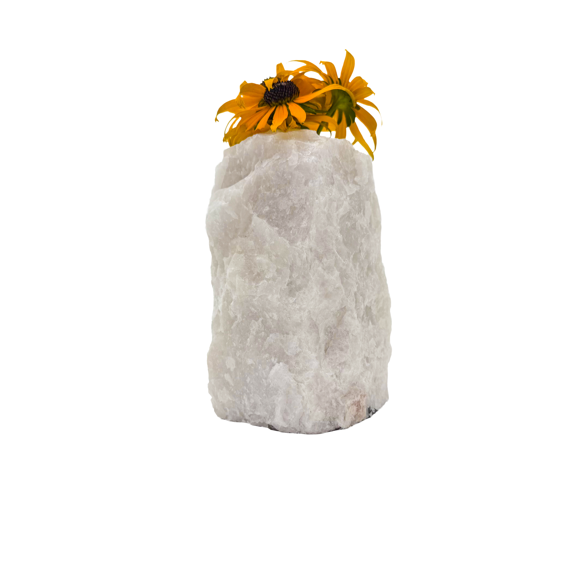 Clear quartz crystal vase in frosted white stone, A grade, Minas Gerais Brazil, view 4