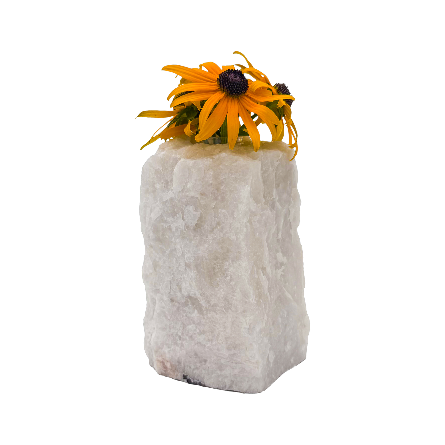 Clear quartz crystal vase in frosted white stone, A grade, Minas Gerais Brazil, view 7