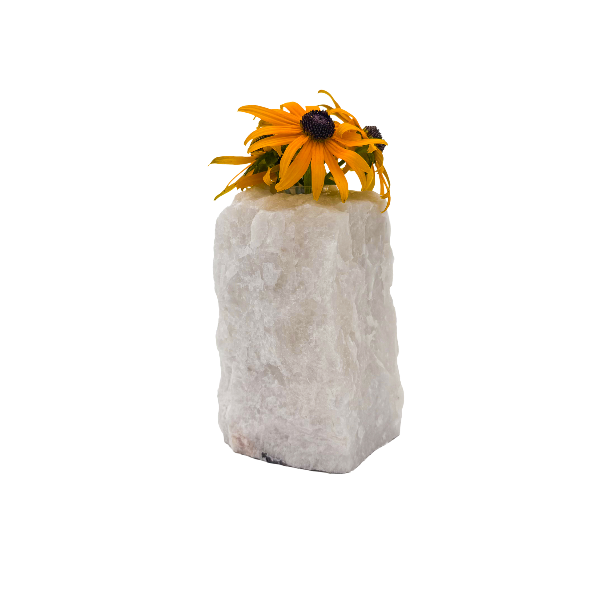 Clear quartz crystal vase in frosted white stone, A grade, Minas Gerais Brazil, view 7