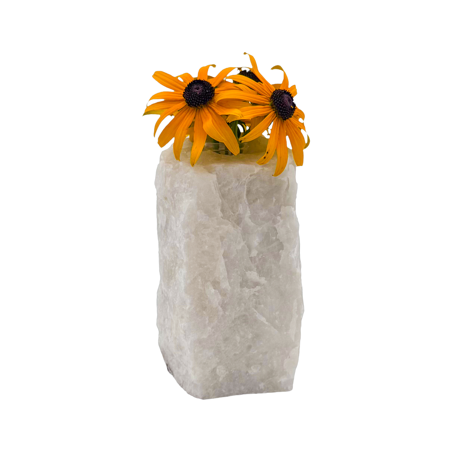Clear quartz crystal vase in frosted white stone, A grade, Minas Gerais Brazil, view 8