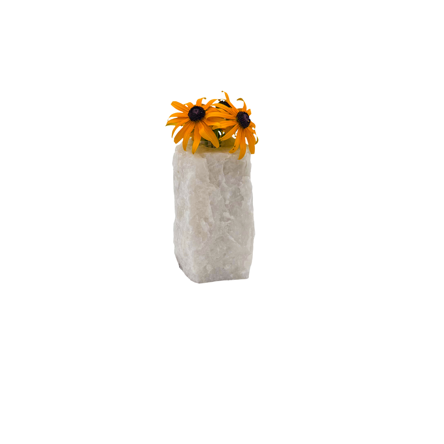 Clear quartz crystal vase in frosted white stone, A grade, Minas Gerais Brazil, view 8
