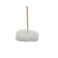 Polished Clear Quartz incense holder from Brazil, alternate view