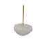 Polished Clear Quartz incense holder from Brazil, alternate view