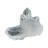 Close-up of Clear Quartz mini cluster showing multiple natural terminations and crystalline structure
