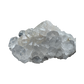 Profile view of Grade AAA Clear Quartz mini cluster showing crystal terminations on matrix base