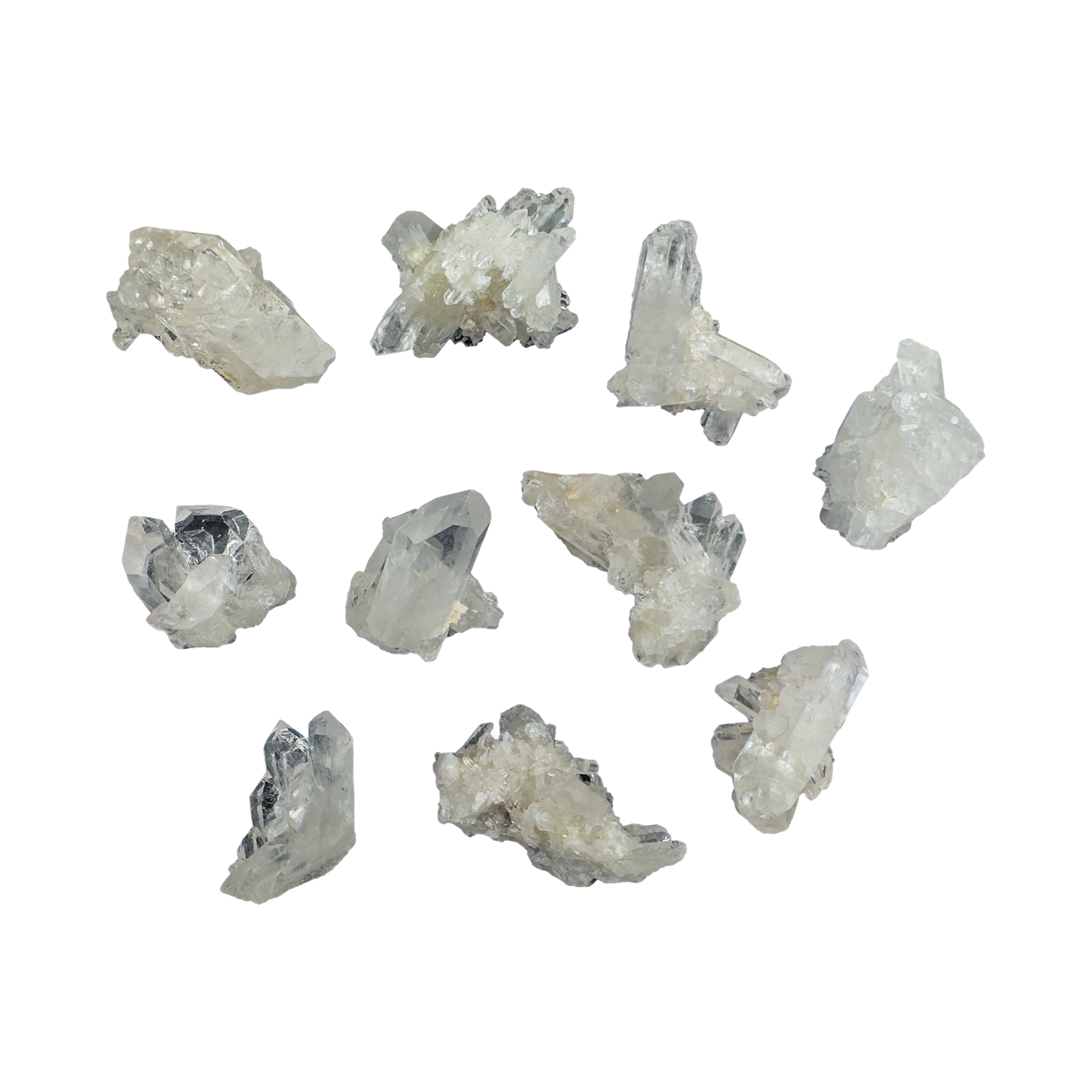 Clear Quartz Mini Crystal Clusters | AAA Grade | Brazil | 1-2 Inch - Natural Stone