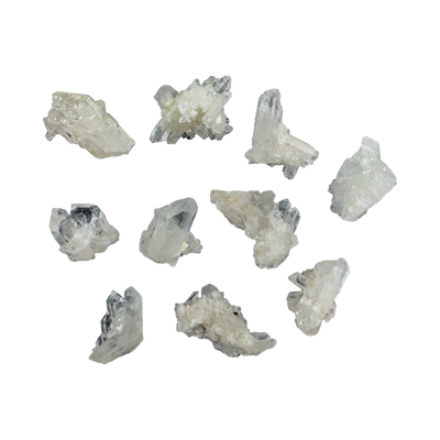 Clear Quartz Mini Crystal Clusters | AAA Grade | Brazil | 1-2 Inch - Natural Stone